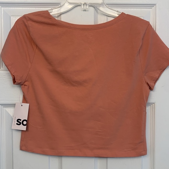 Kohls SO  Cropped Blush Crème Tee - Picture 2 of 5